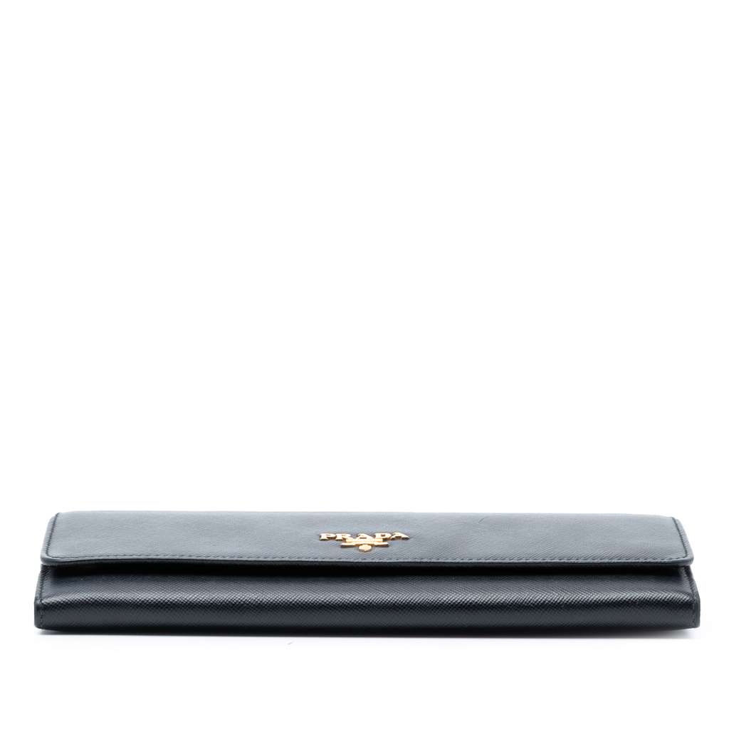 Prada Saffiano Lux Wallet On Chain - 3