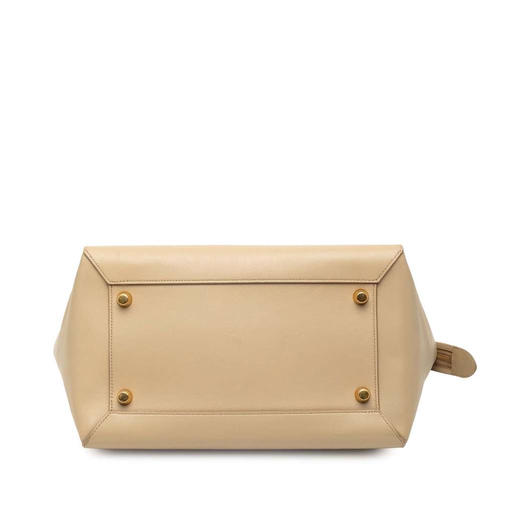 Celine Mini Tricolor Grained Calfskin Belt Satchel - 3