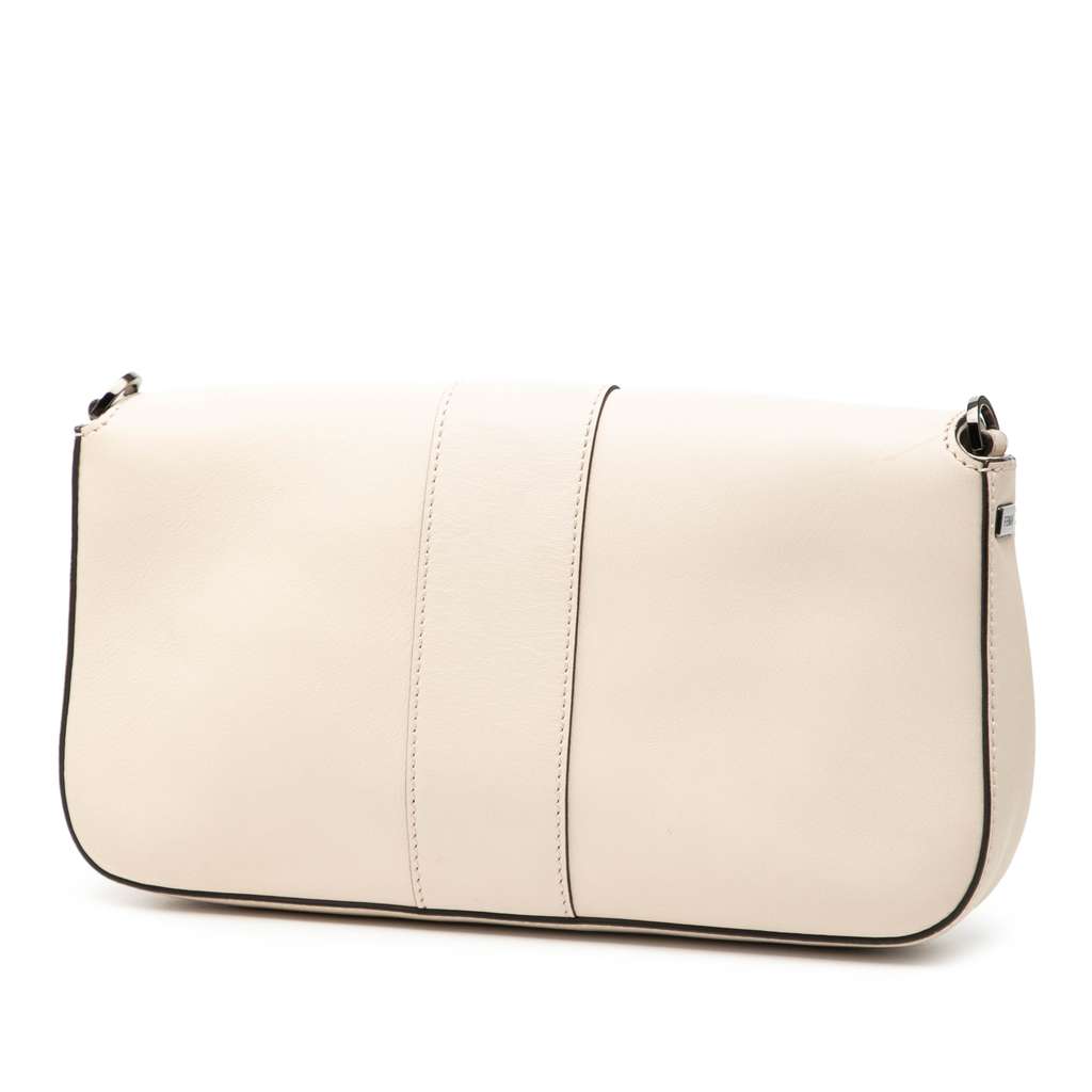 Fendi Whipstitch Leather Baguette Crossbody - 2