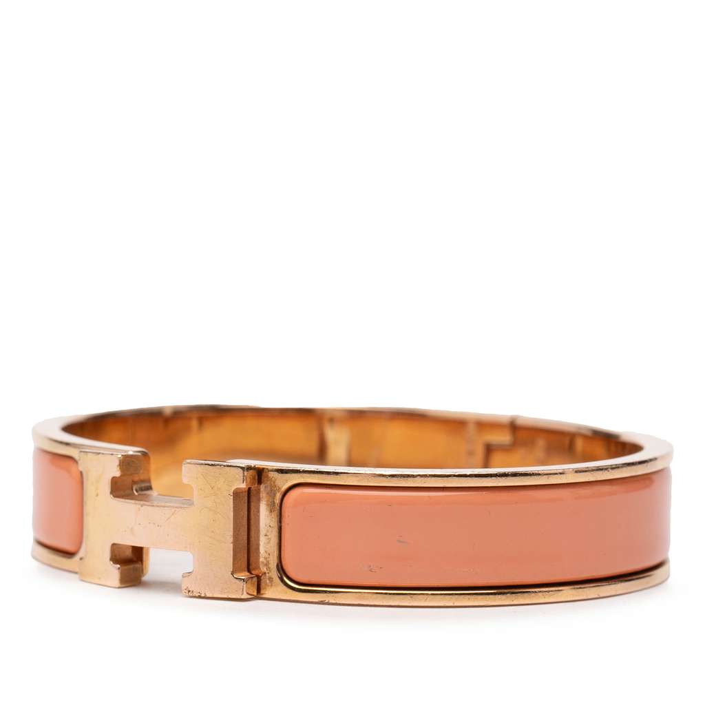 Hermès Narrow Enamel Clic H Bracelet PM - 2