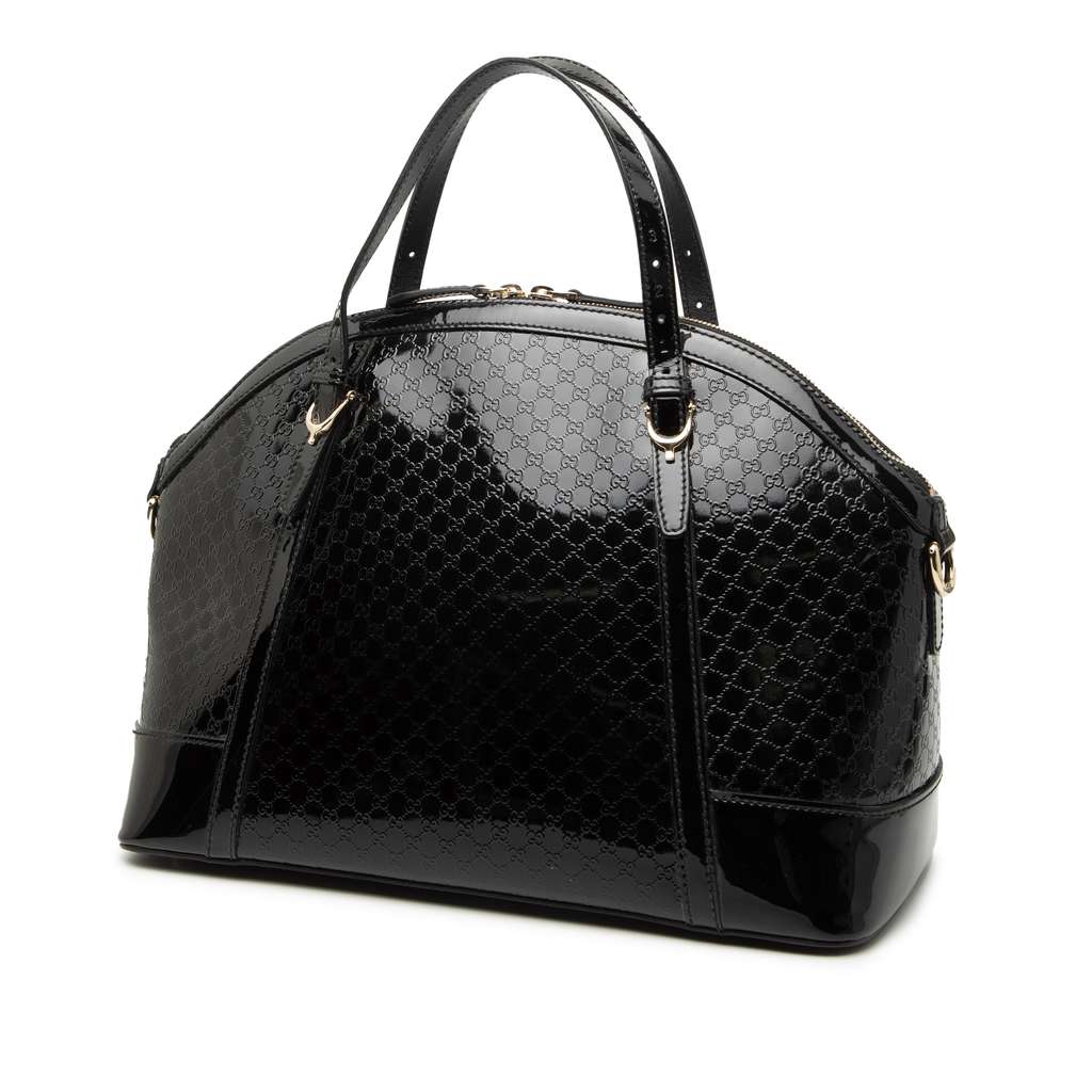 Gucci Large Microguccissima Patent Dome Satchel - 2