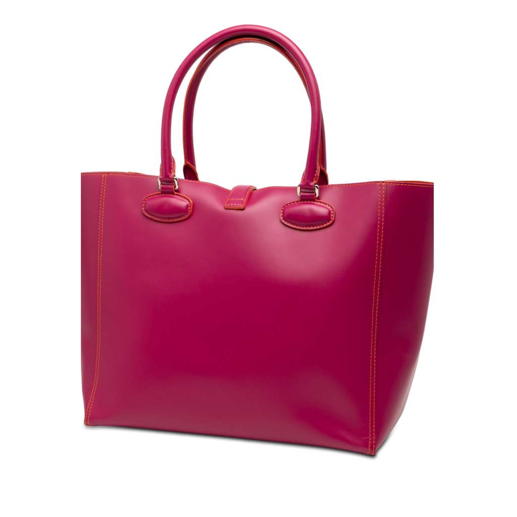 Loewe Leather Perforated Anagram Leo Tote - 2