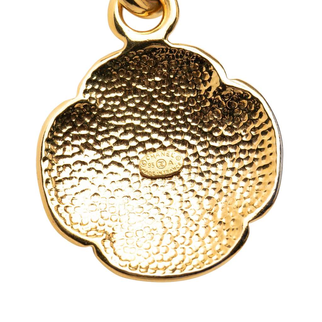 Chanel Gold Plated CC Medallion Pendant Necklace - 3