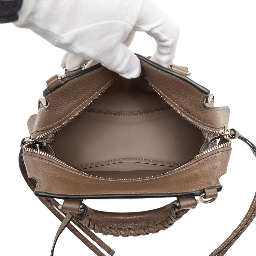 Balenciaga Mini Grained Calfskin Motocross Neo Classic City Satchel - 4