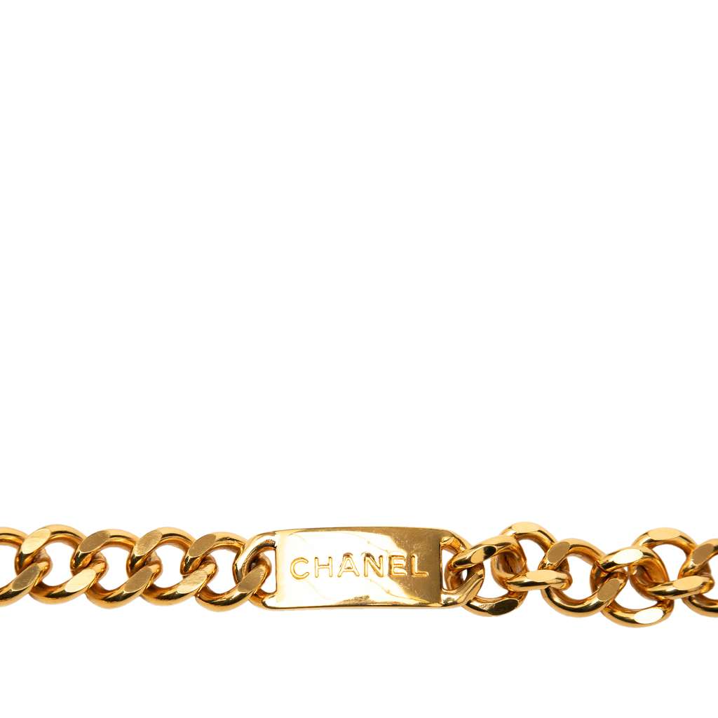 Chanel Gold Plated CC Medallion Chain Belt - 3