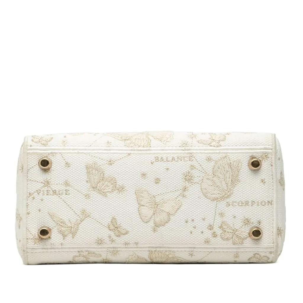 Dior Medium Embroidered Canvas Butterfly Zodiac Lady D Lite White Canvas Good - Inside View