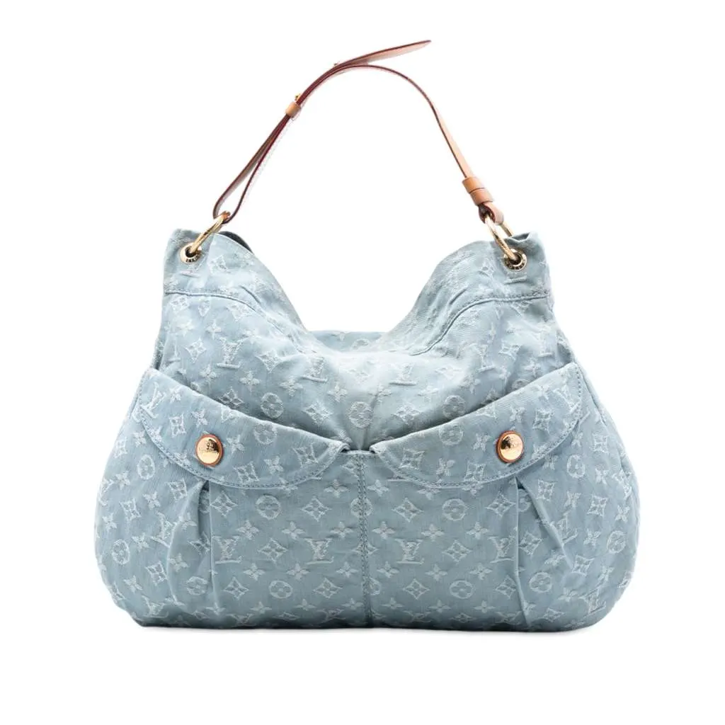 Louis Vuitton Monogram Denim Daily GM Blue Denim Very good - Front View