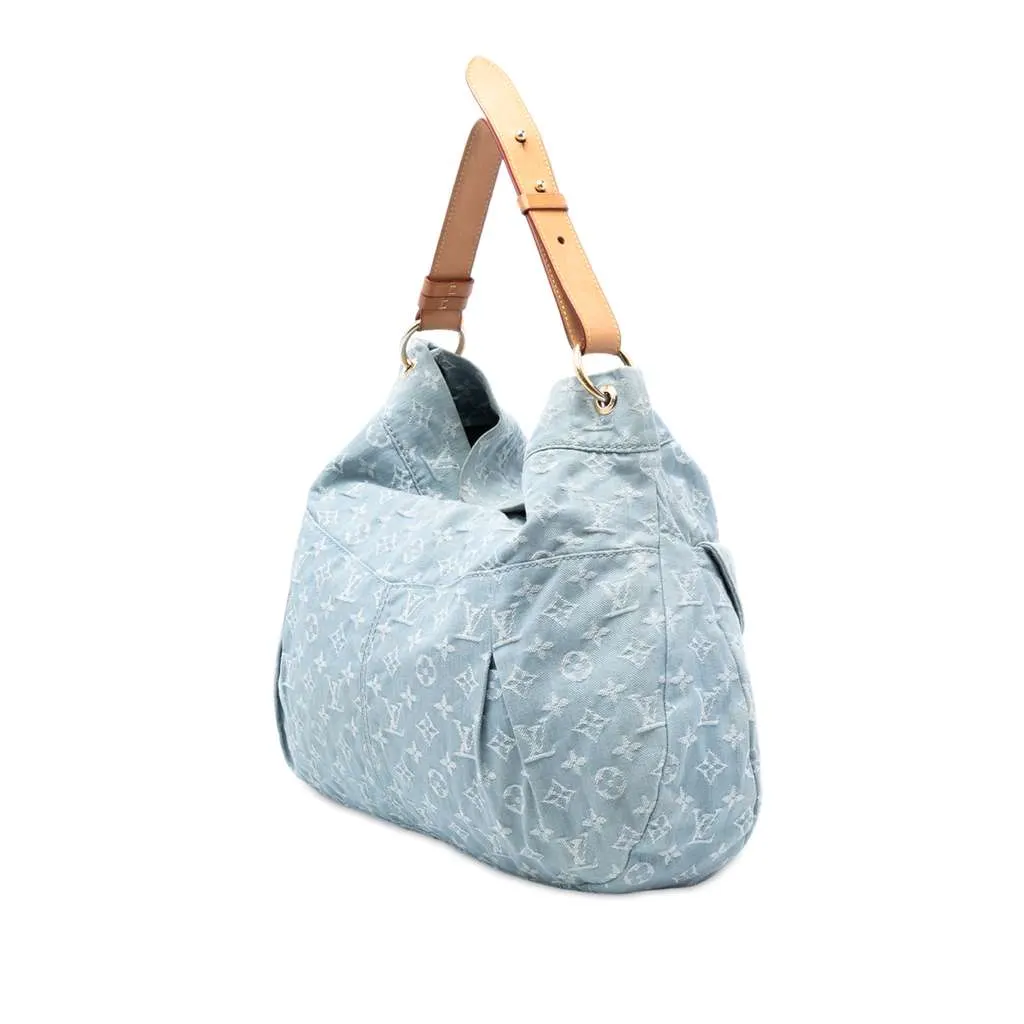 Louis Vuitton Monogram Denim Daily GM Blue Denim Very good - Back View