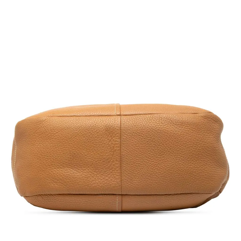 Prada Vitello Daino Shoulder Bag Brown Leather Very good - Inside View