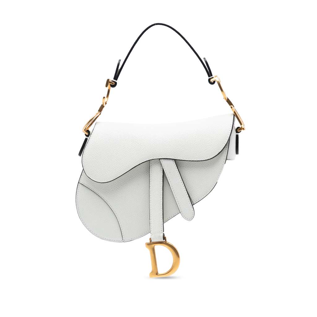 Dior Mini Grained Calfskin Saddle Bag