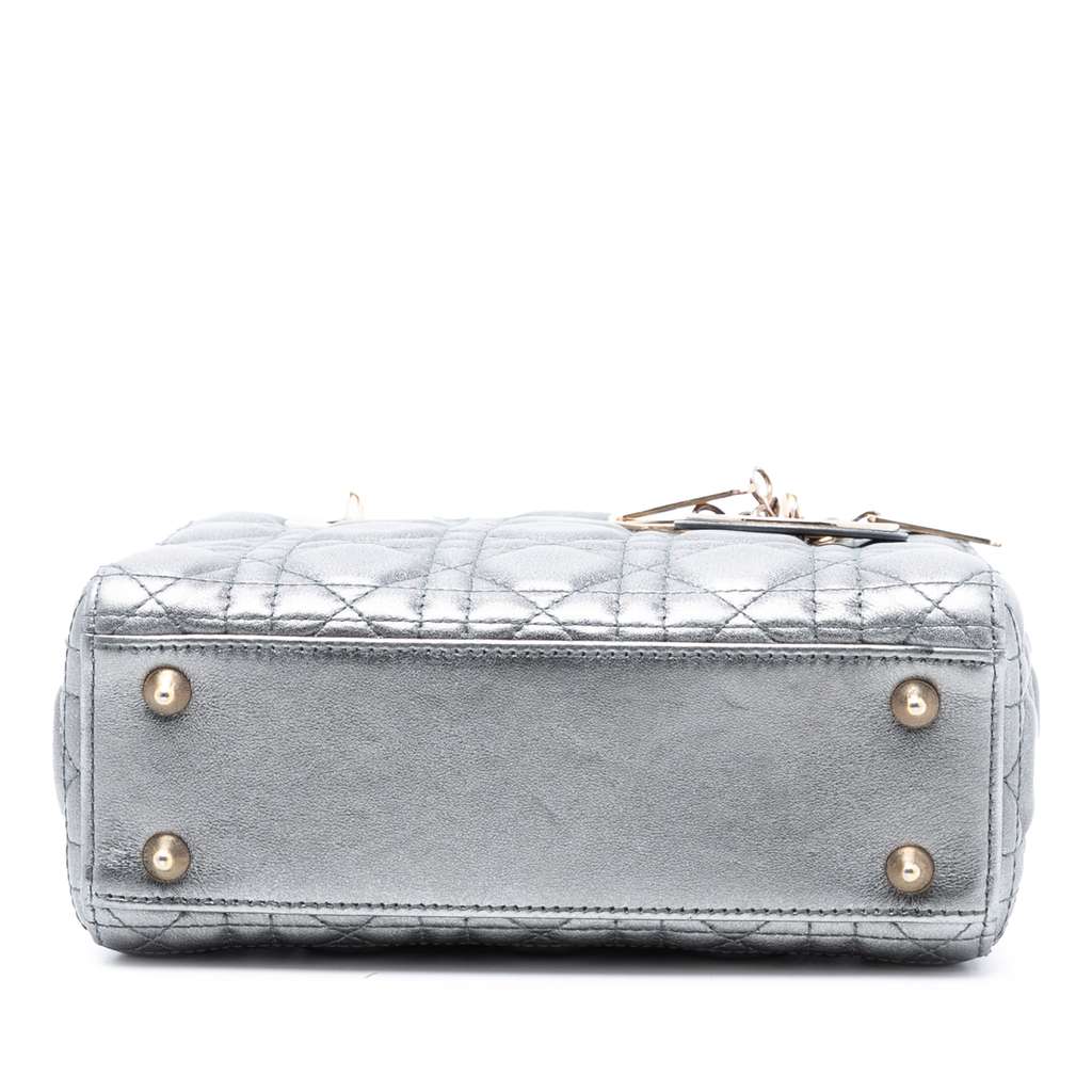 Dior Small Metallic Lambskin Cannage My ABCDior Lady Dior - 3