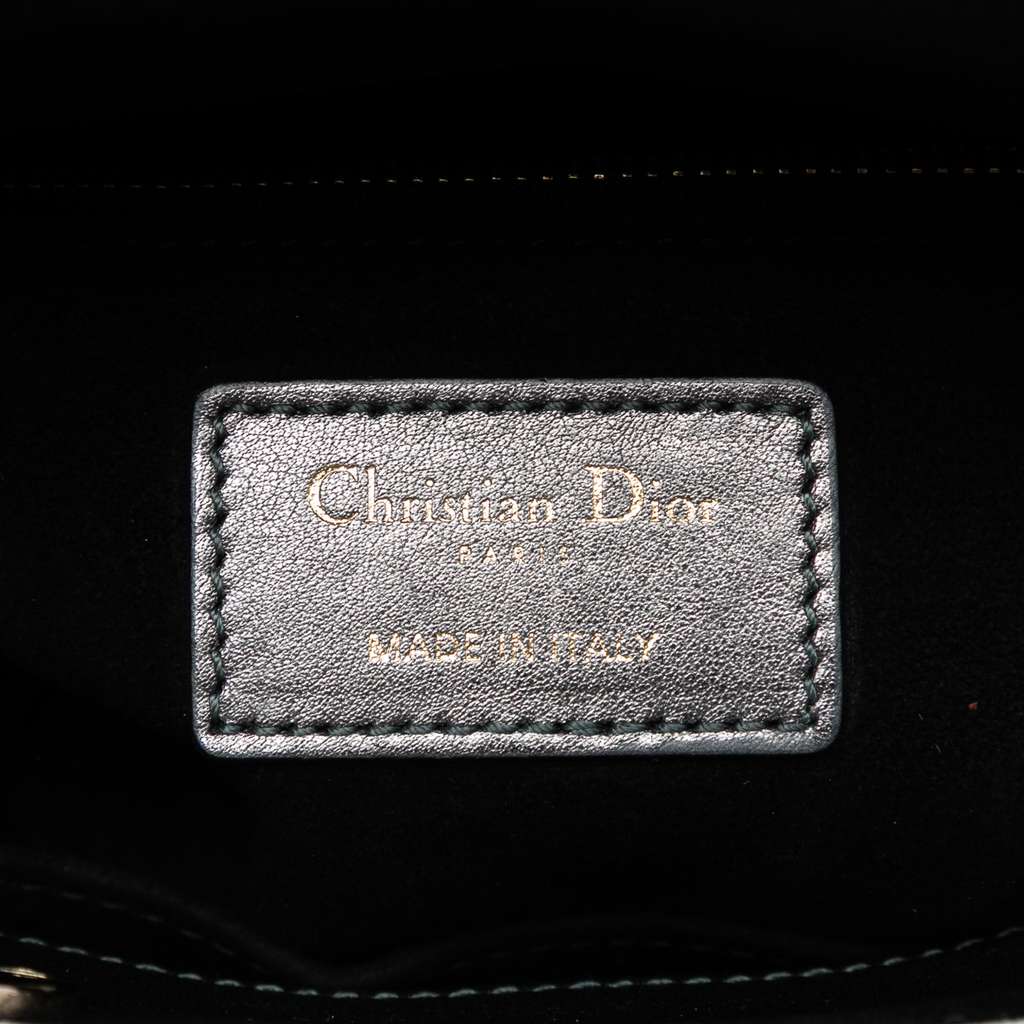 Dior Small Metallic Lambskin Cannage My ABCDior Lady Dior - 5