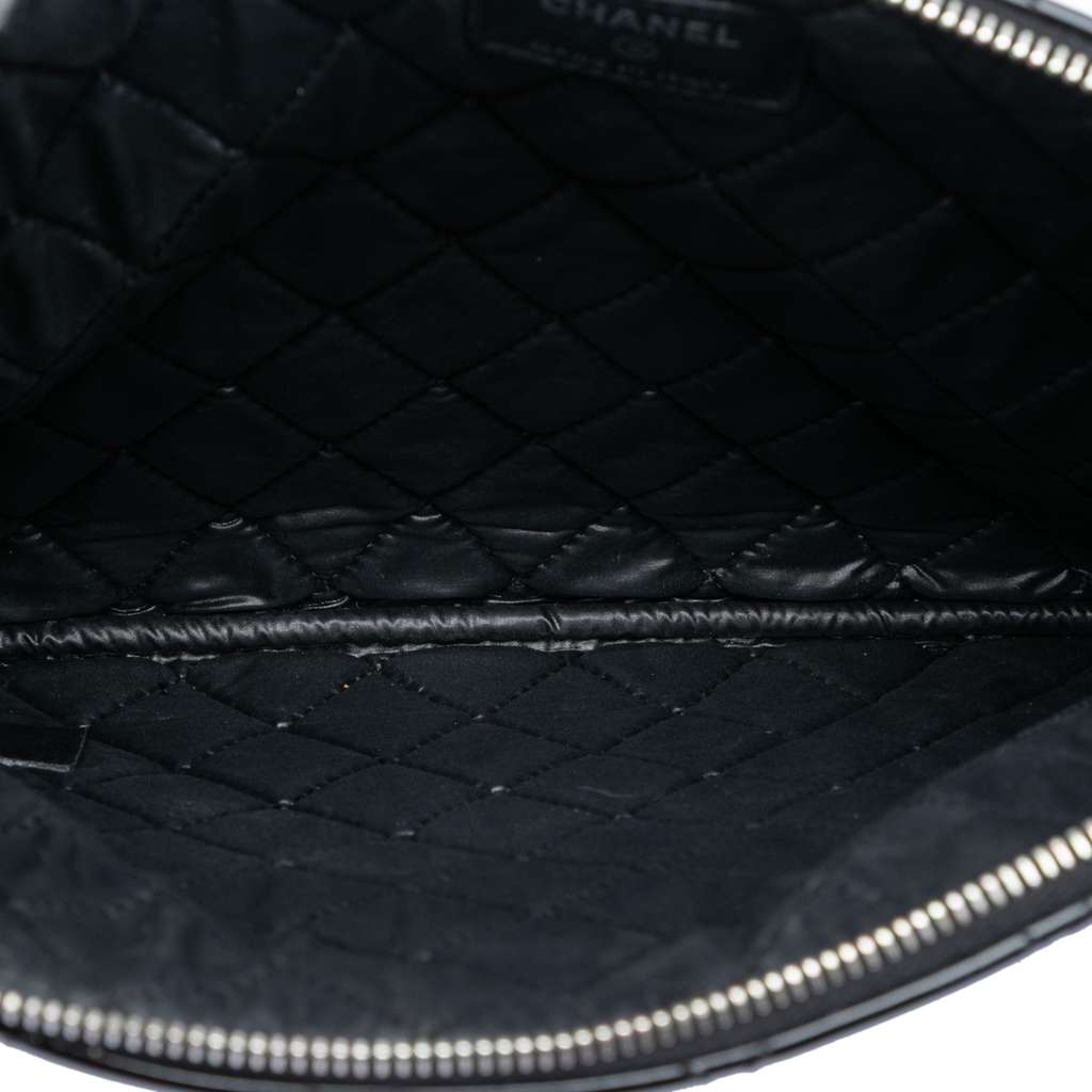 Chanel Medium Quilted Patent O Case Clutch - 4