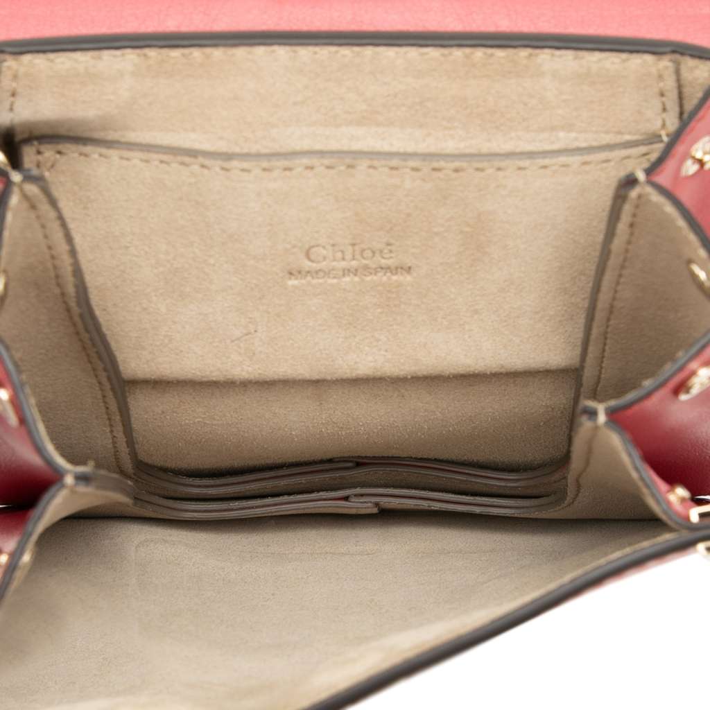 Chloé Mini Calfskin and Suede Faye Bracelet Bag - 4