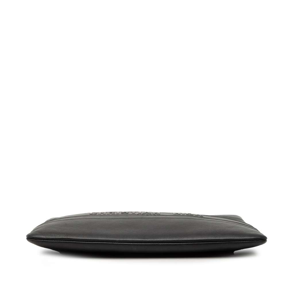 Dior Logo Embossed Leather Clutch - 3