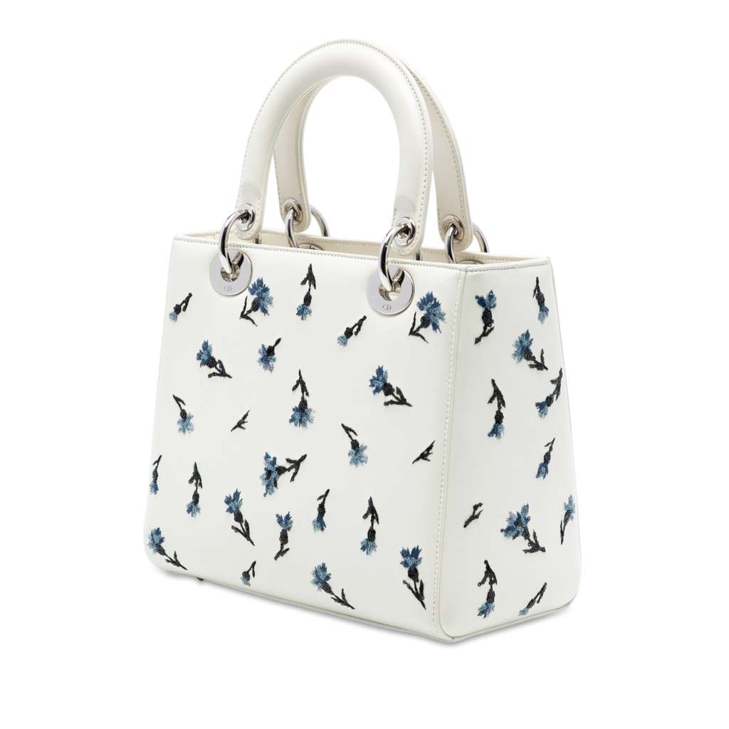 Dior Medium Lambskin Floral Sequin Lady Dior - 2