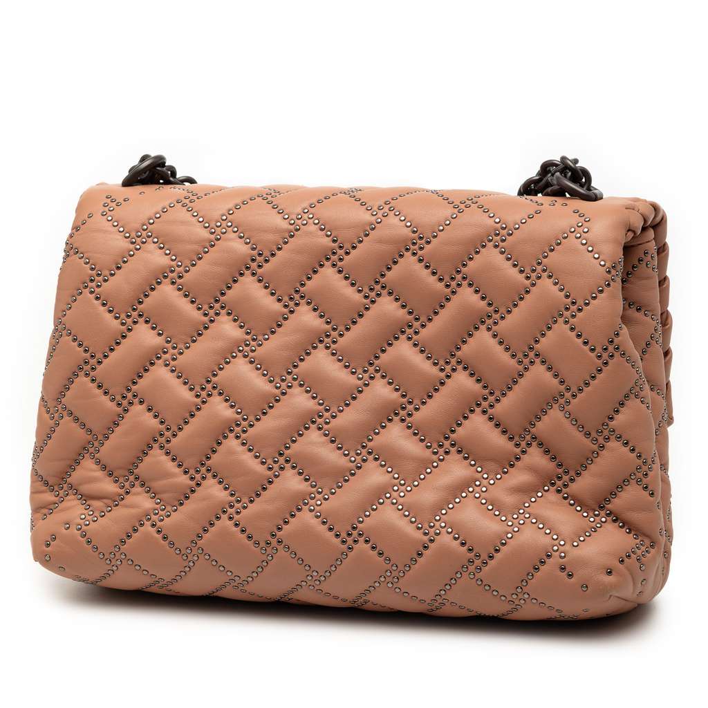 Bottega Veneta Small Nappa Intrecciato Studded Olimpia Shoulder Bag - 2