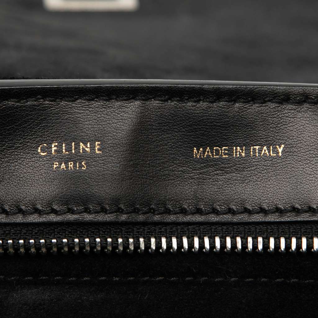 Celine Medium Tricolor Leather Trapeze Satchel - 5