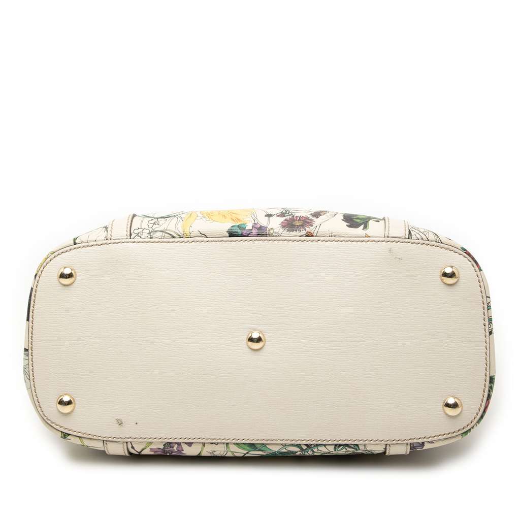 Gucci Small Leather Flora Nice Tote - 3