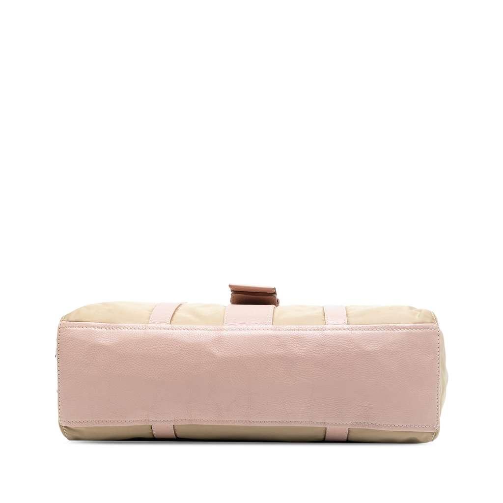 Prada Vitello Trimmed Tessuto Shoulder Bag - 3