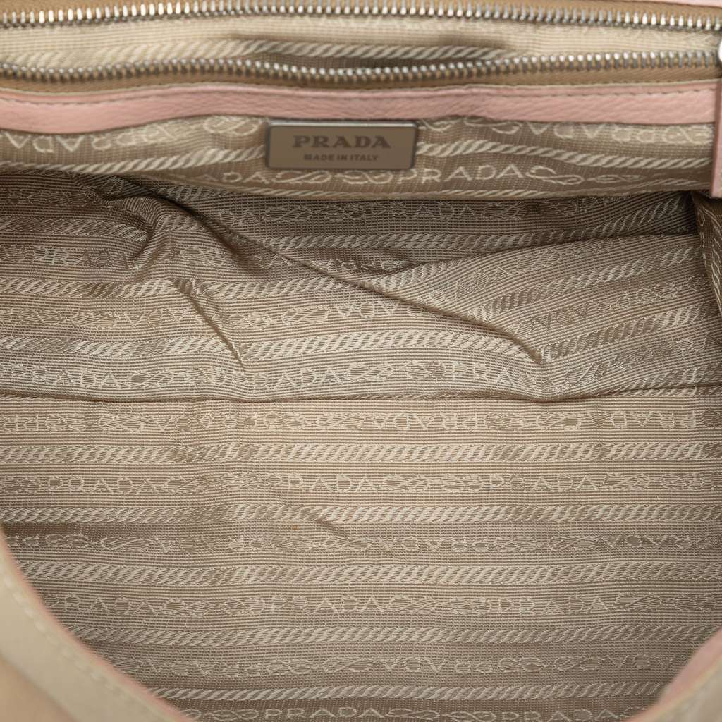 Prada Vitello Trimmed Tessuto Shoulder Bag - 4