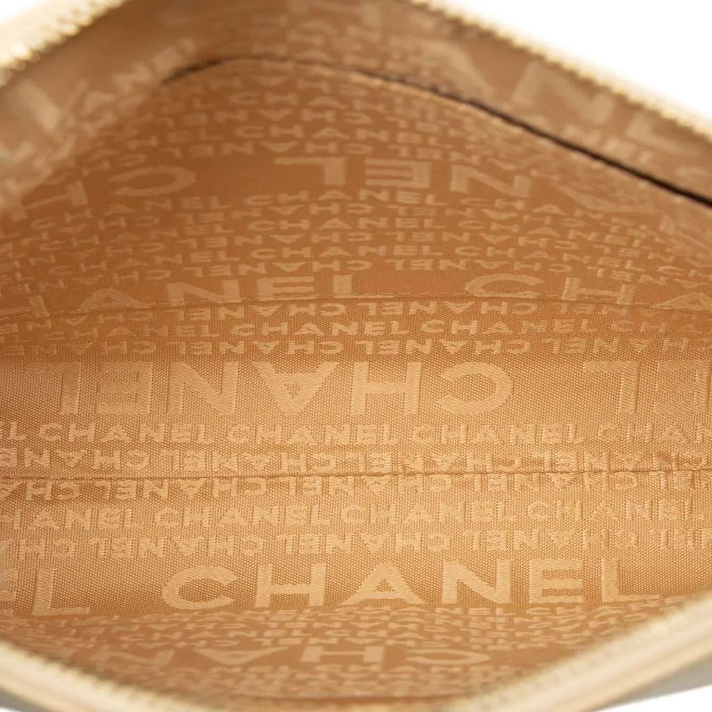 Chanel CC Chocolate Bar Lambskin Shoulder Bag Brown Leather Very good - Model View