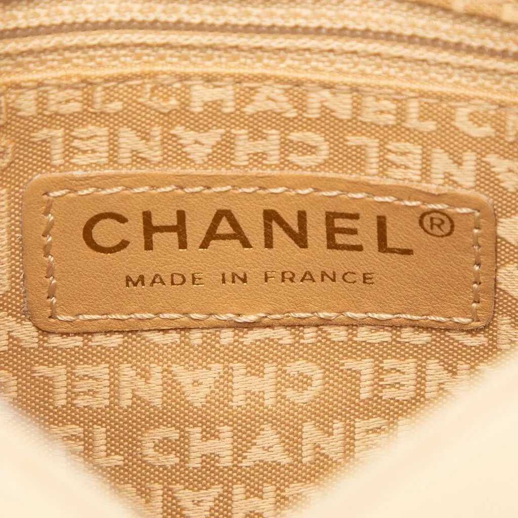 Chanel CC Chocolate Bar Lambskin Shoulder Bag Brown Leather Very good - Box View