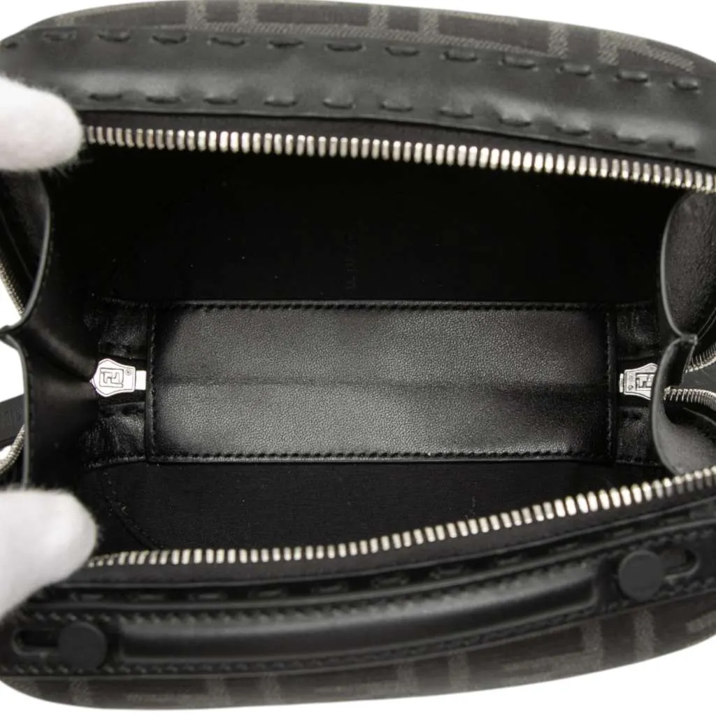 Fendi Mini Zucca Canvas Suitcase Bag Black Canvas Very good - Model View