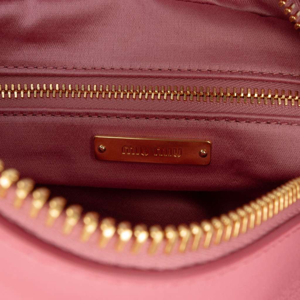 Miu Miu Nappa Knot Top Handle Bag - 5