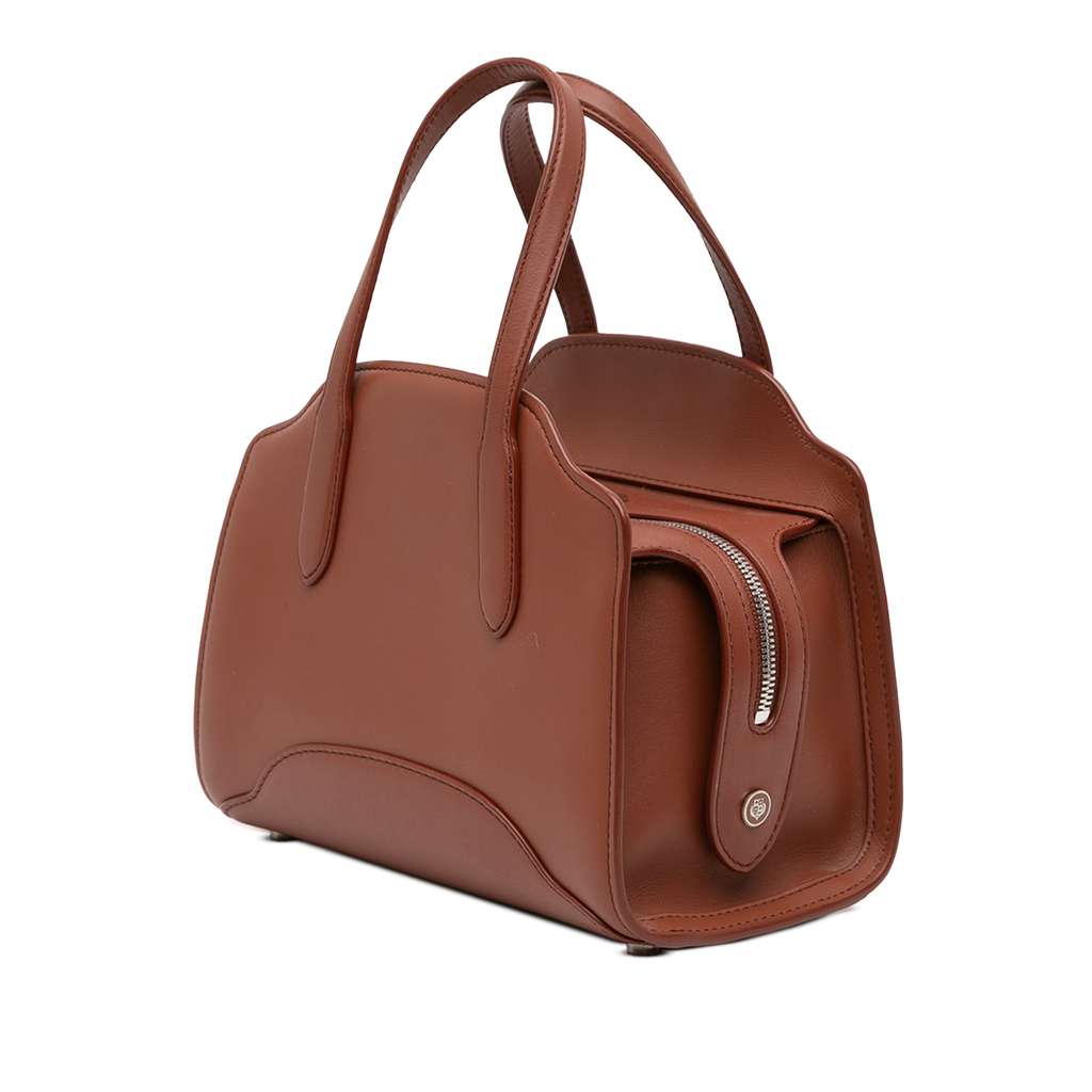 Loro Piana Micro Leather Sesia Satchel - 2