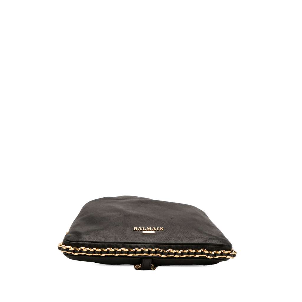 Balmain Leather Round Chain Handle Backpack - 3