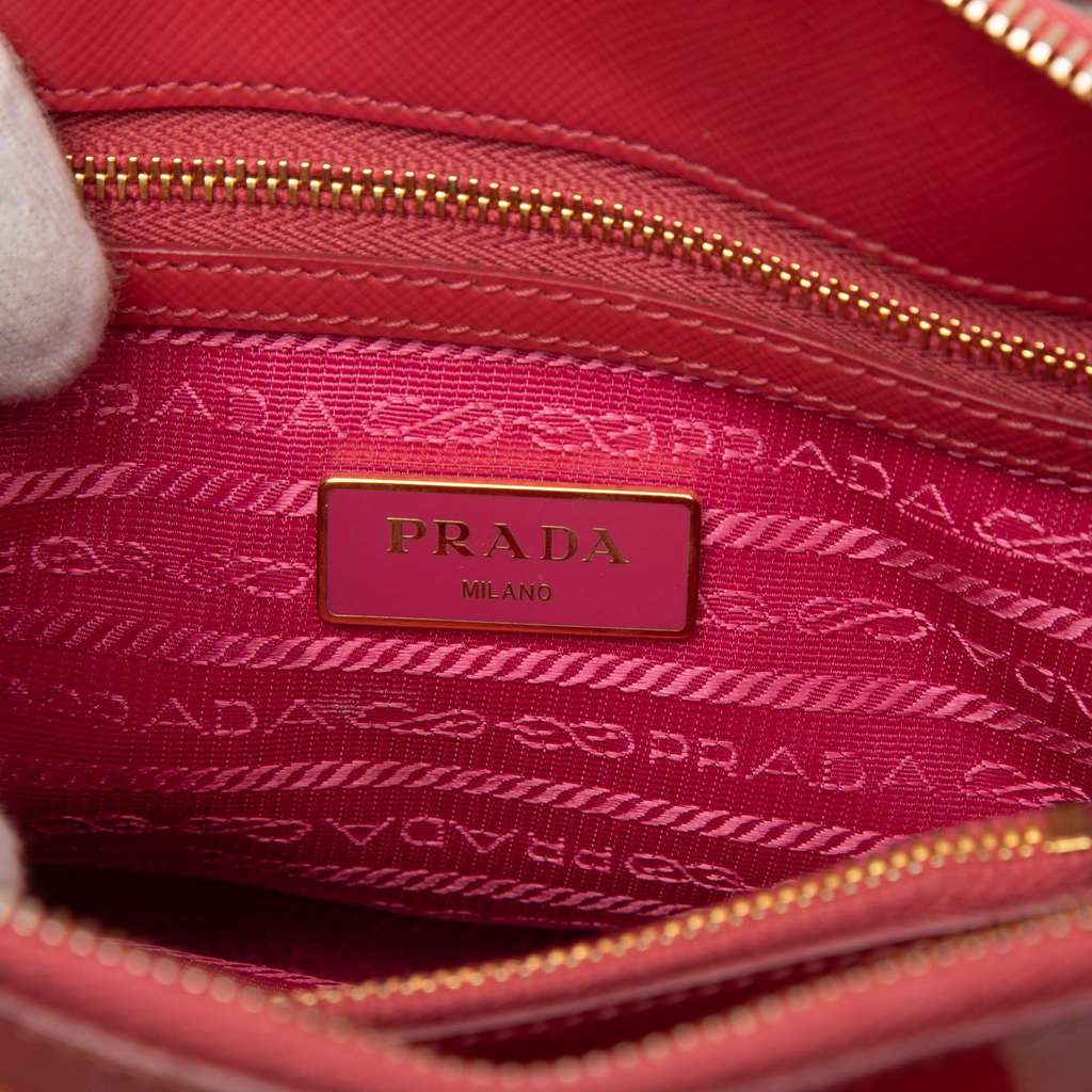 Prada Small Saffiano Vernice Promenade Satchel - 5