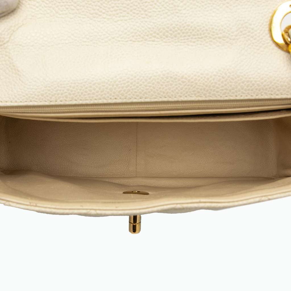 Chanel XL CC Quilted Caviar Square Single Flap - 4