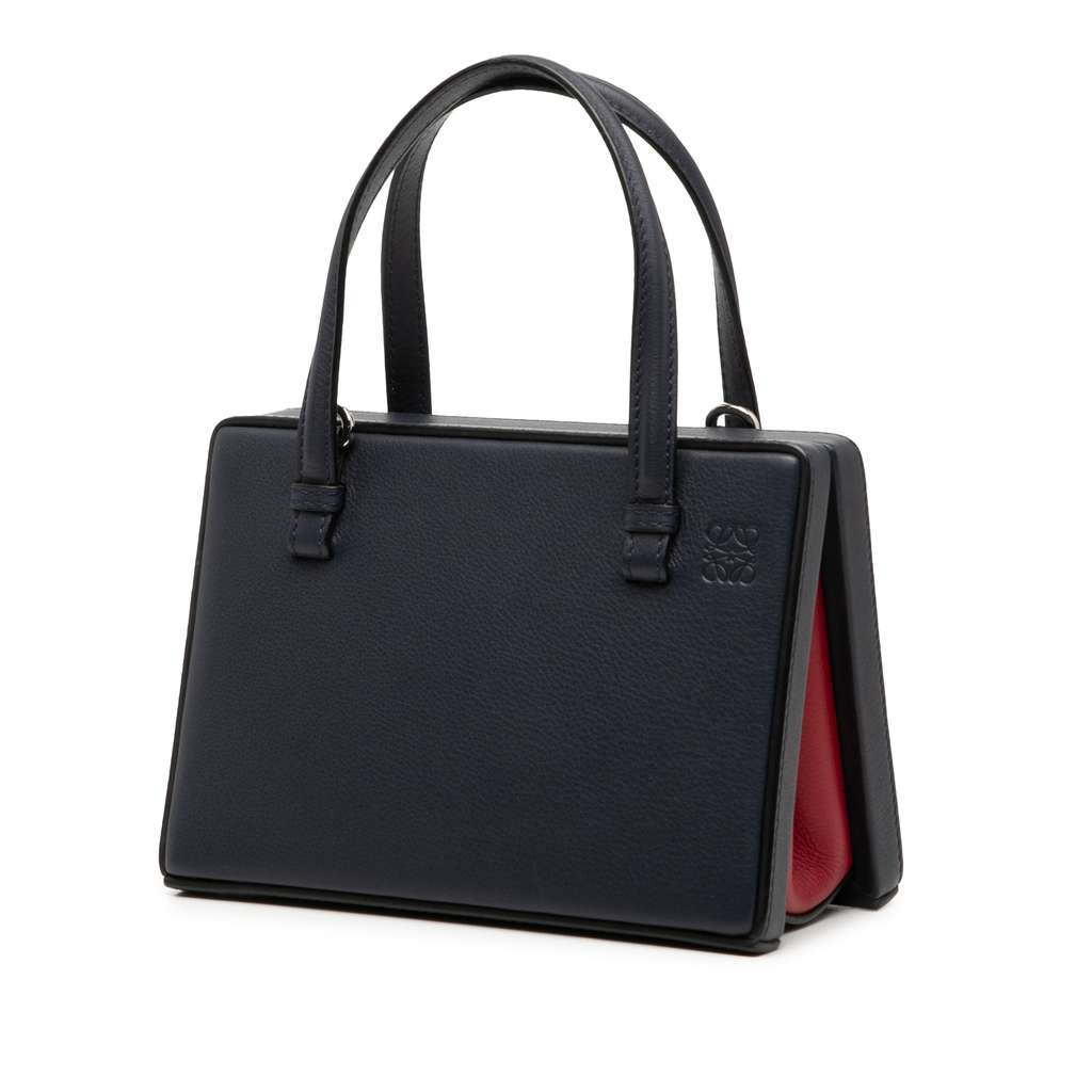 Loewe Small Leather London Postal Top Handle Bag - 2