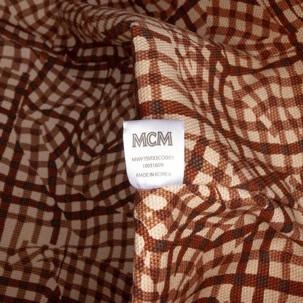 Mcm Medium Visetos Coated Canvas Anya Top Zip Shopper Tote - 5