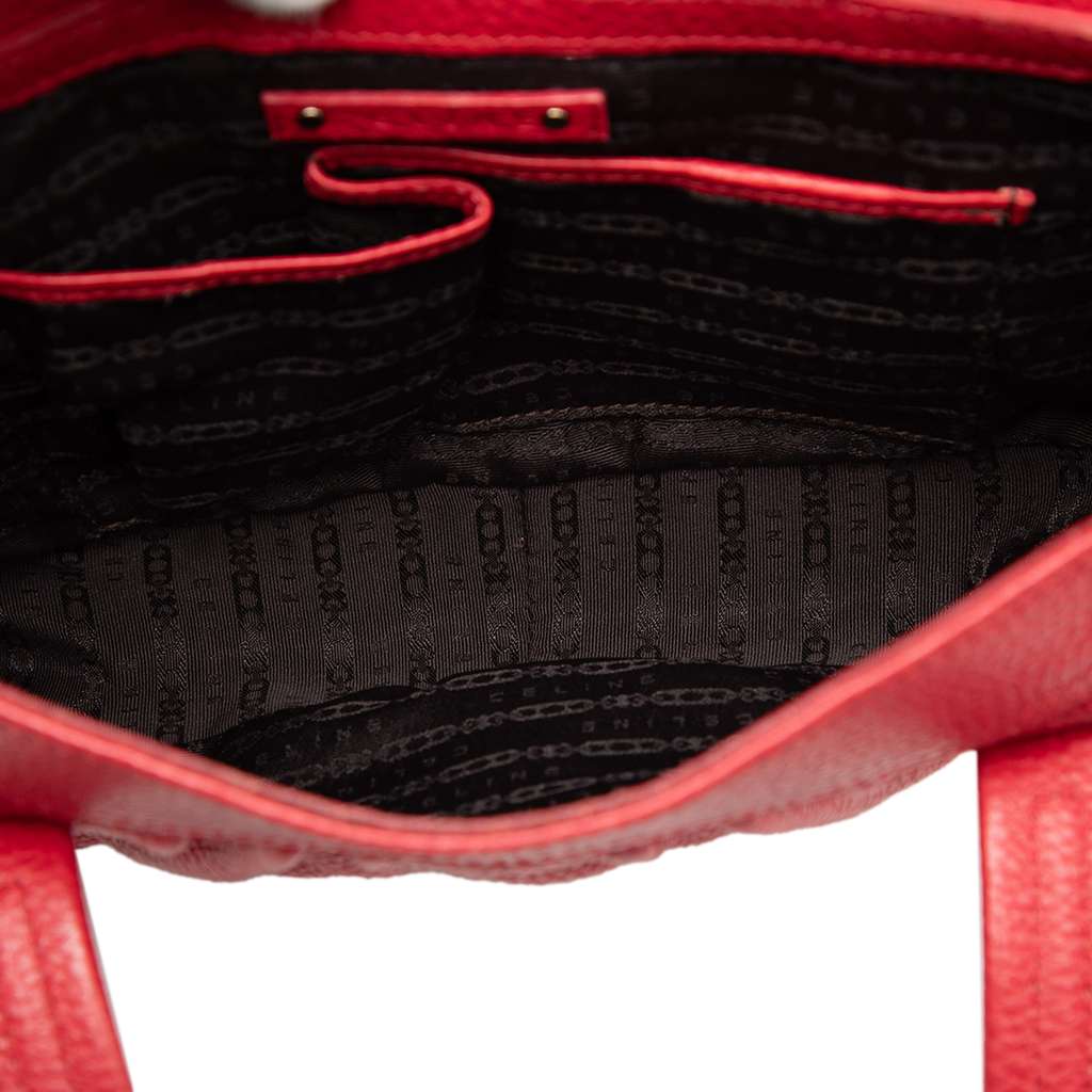 Celine Leather Shoulder Bag - 4