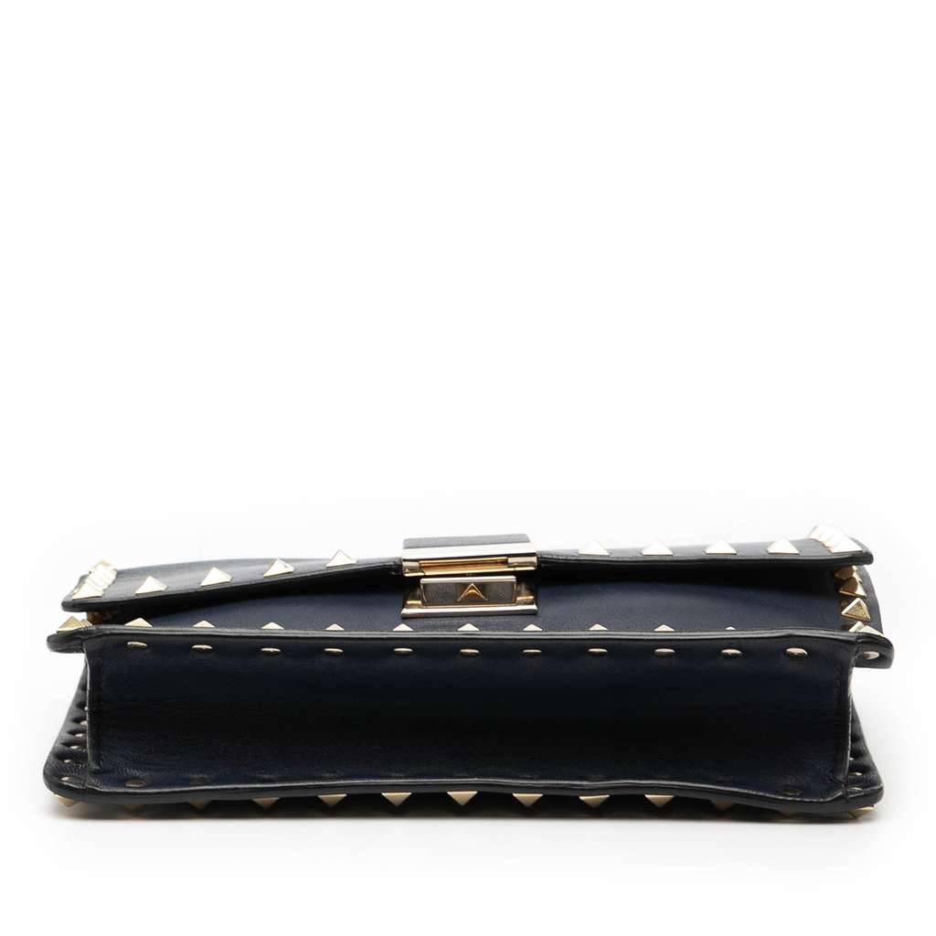 Valentino Leather Rockstud Flap Satchel - 3