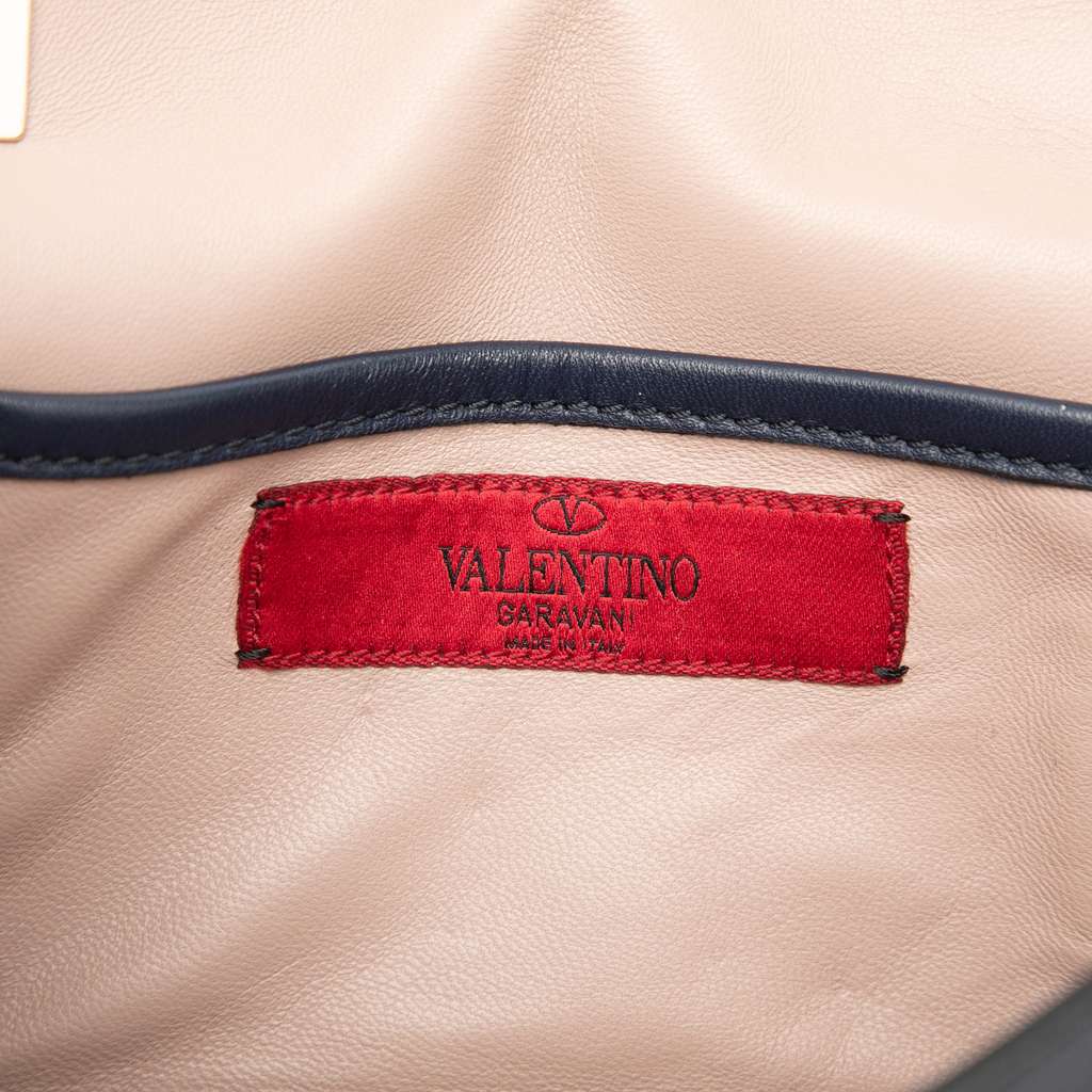 Valentino Leather Rockstud Flap Satchel - 5