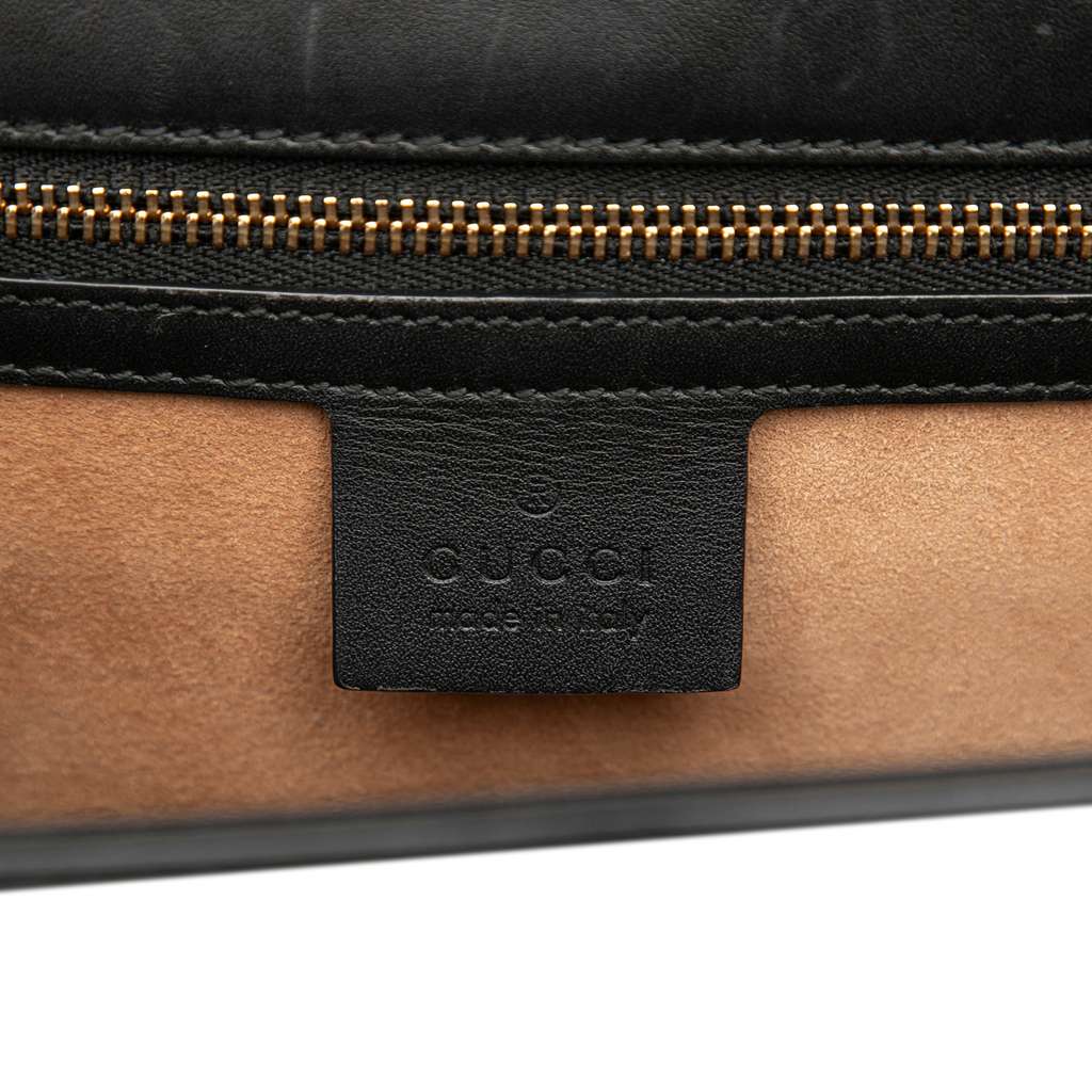 Gucci Small Leather Sylvie Web Satchel - 5