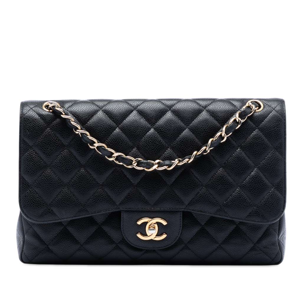 Chanel Jumbo Classic Caviar Double Flap