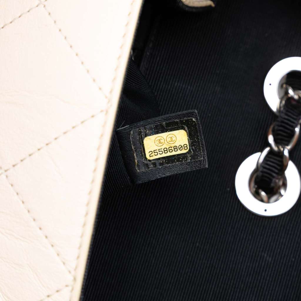 Chanel CC Quilted Crumpled Calfskin and Grosgrain Flap - 5