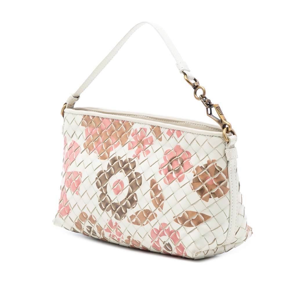 Bottega Veneta Nappa Intrecciato Floral Print Handbag - 2