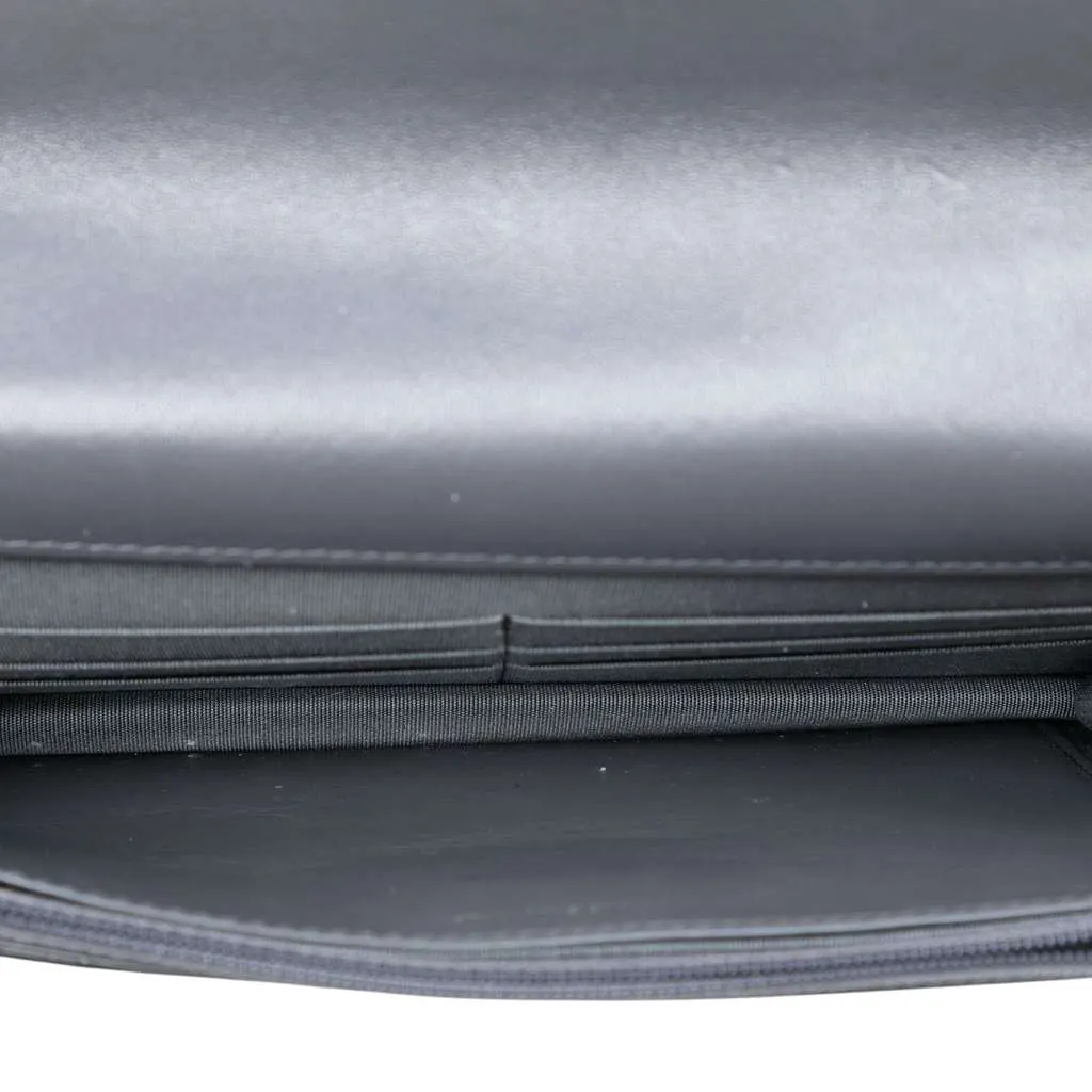 Chanel Quilted Lambskin 19 Wallet on Chain Grey Leather Good - Model View