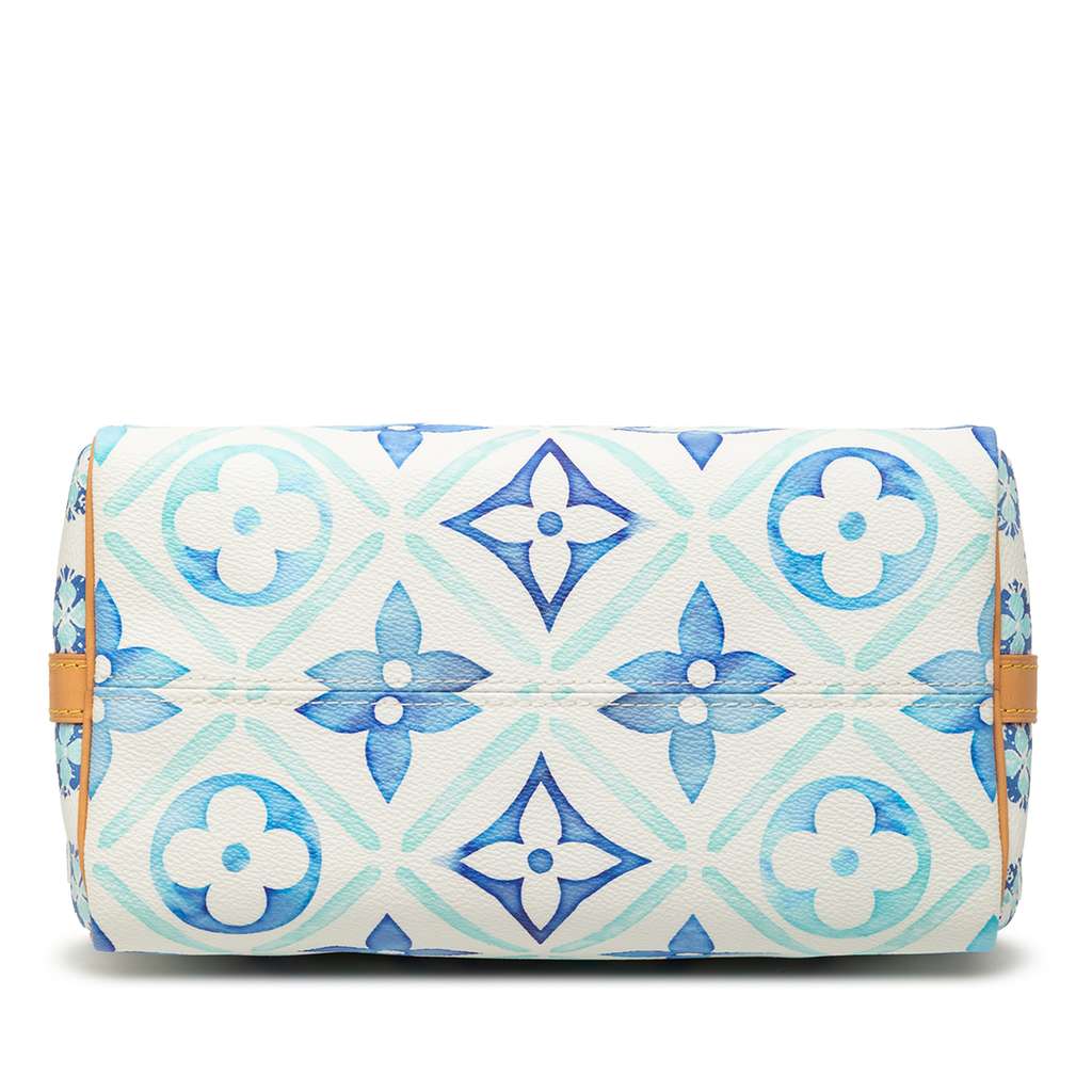 Louis Vuitton Monogram Tiles By The Pool Speedy Bandouliere 25 - 3