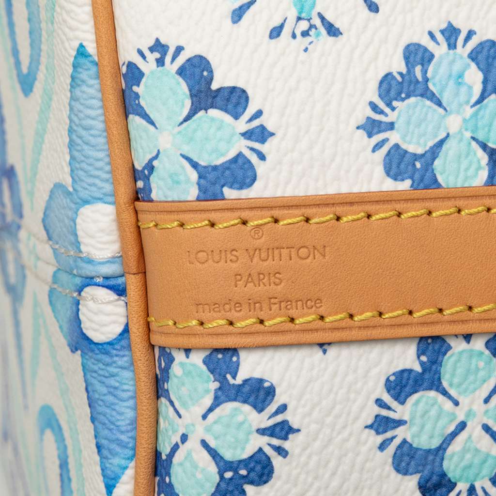 Louis Vuitton Monogram Tiles By The Pool Speedy Bandouliere 25 - 5