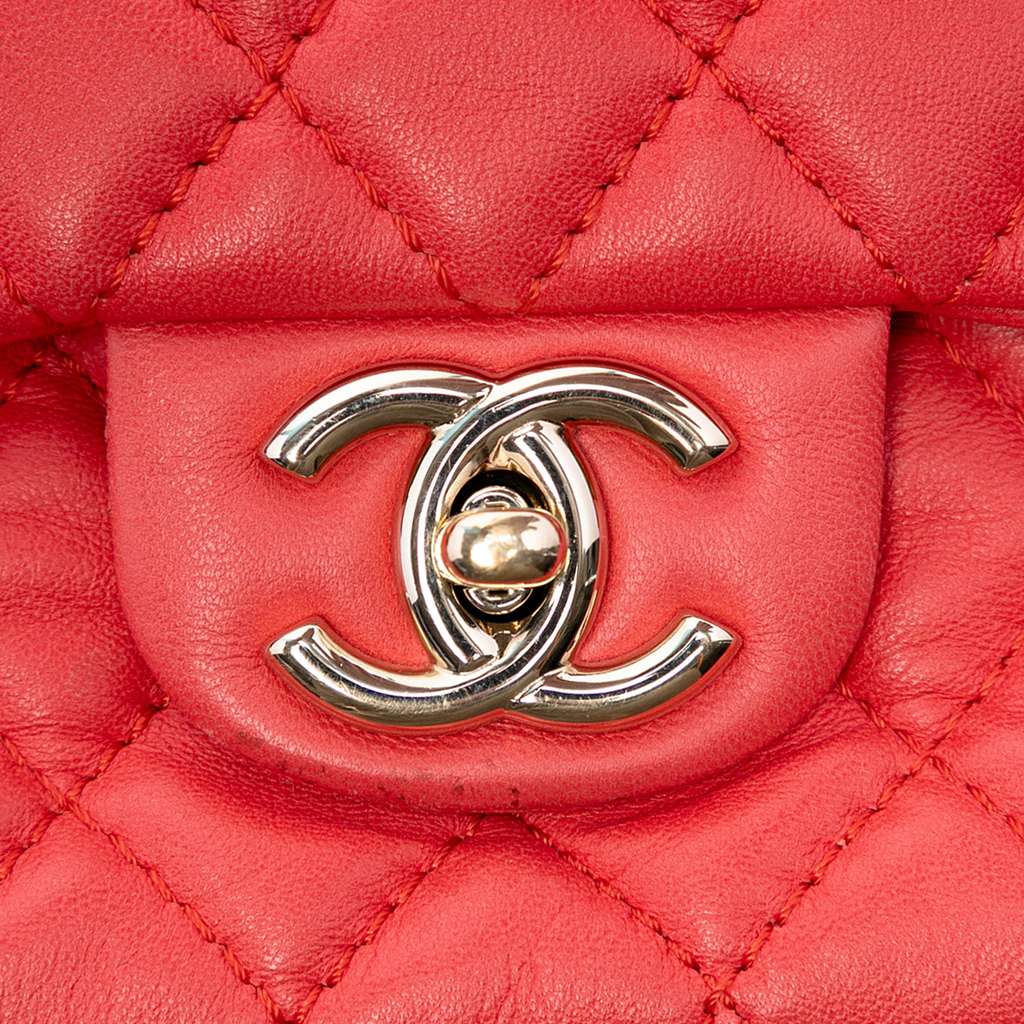 Chanel Medium Classic Lambskin Double Flap - 5