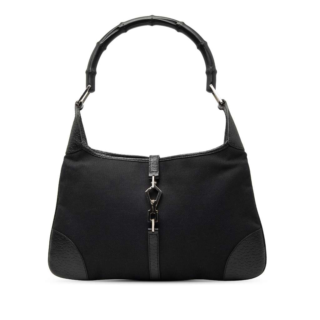 Gucci Canvas Bamboo Jackie Hobo