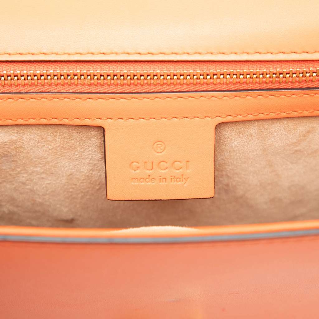 Gucci Small Leather Sylvie Web Satchel - 5