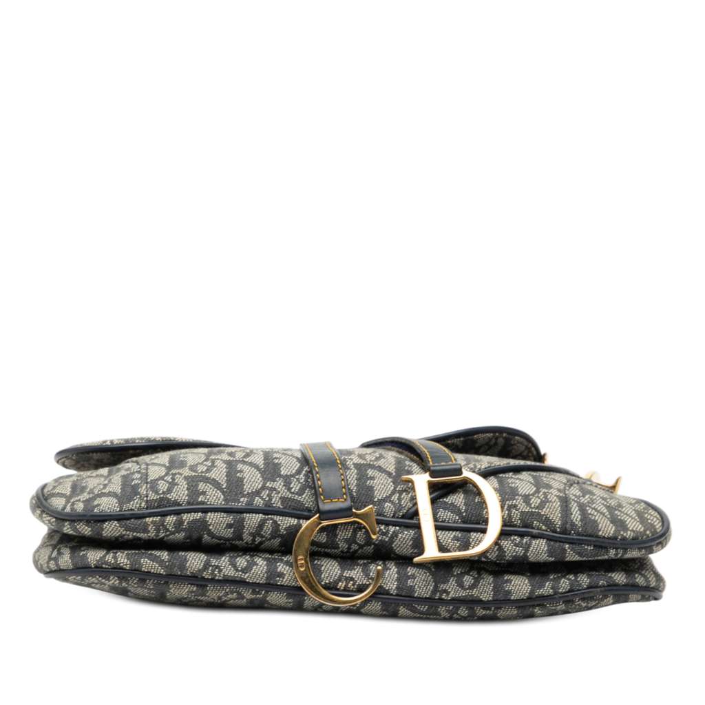 Dior Diorissimo Canvas Double Saddle Bag - 3
