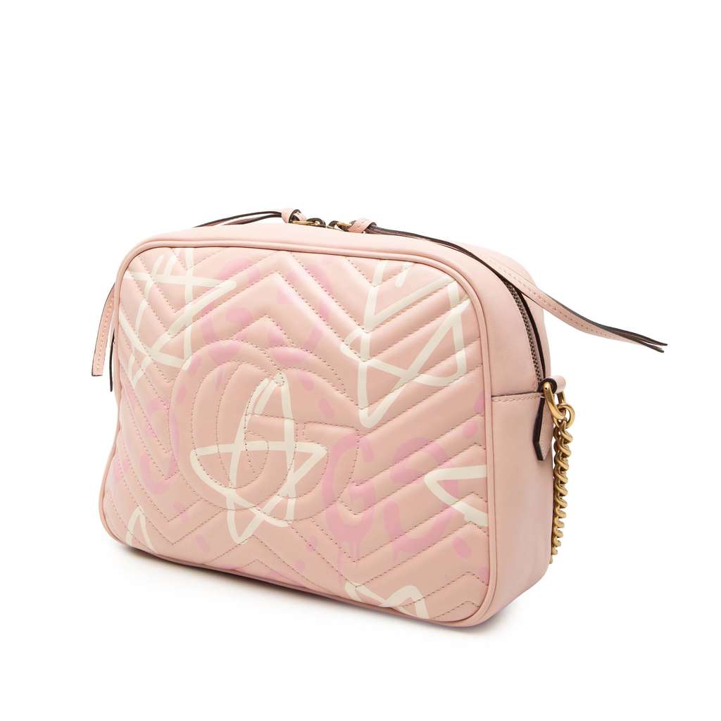 Gucci GG Marmont Matelasse Leather Gucci Ghost Crossbody - 2